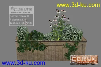 精选十三套低面花坛模型免费分享。的图片