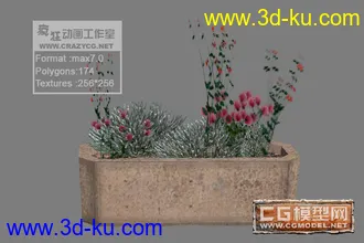 精选十三套低面花坛模型免费分享。的图片