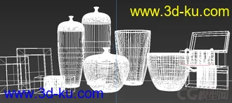 罐子 装饰物品模型的图片