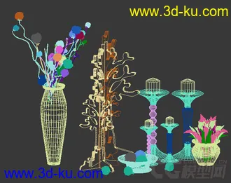 植物装饰摆设模型的图片