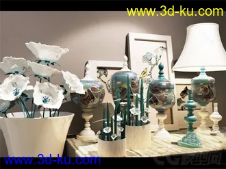 花瓶 相框 装饰摆设模型的图片