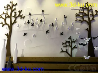 墙壁装饰摆设模型的图片