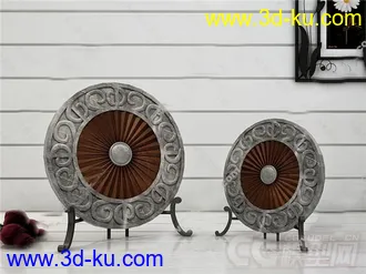 一个圆盘装饰摆设模型的图片
