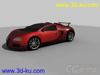 3D打印模型超细腻的布加迪一台的图片