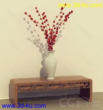 花瓶装饰摆设模型的图片