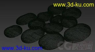 鹅卵石装饰模型的图片