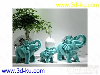 大象装饰摆设模型的图片