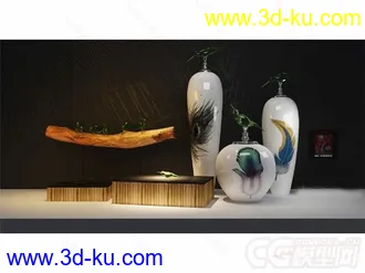 花瓶装饰摆设模型的图片