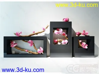 桃花装饰品模型的图片