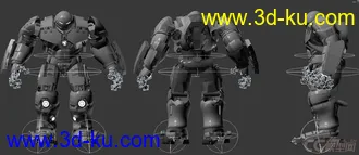 3D打印模型Hulkbuster反浩克装甲的图片