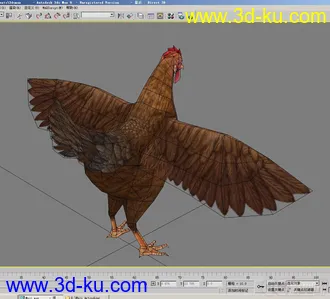 3D打印模型鸡的图片