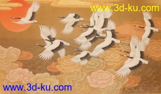 3D打印模型仙鹤的图片
