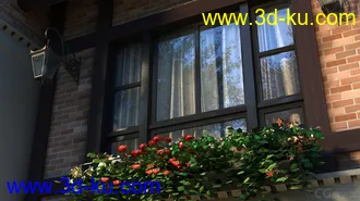 3D打印模型特写阳台场景 很舒服有感觉的图片