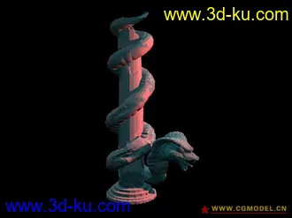 3D打印模型蛇图腾 申精的图片