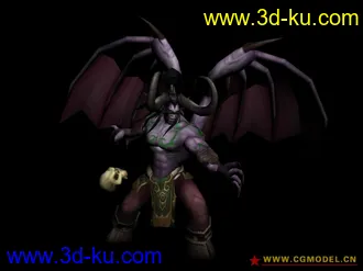 hot!!!伊利丹模型+动作分享-魔兽世界,值得珍藏!!!的图片