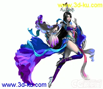 古装女道士仙侠女主角美女模型下载的图片