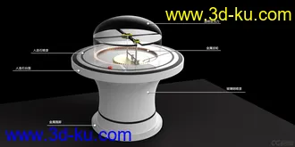 3D打印模型科技展品：滚出直线的图片