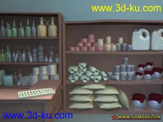 3D打印模型雜貨店 無貼圖 但UV有拆的图片