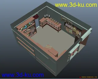 3D打印模型雜貨店 無貼圖 但UV有拆的图片