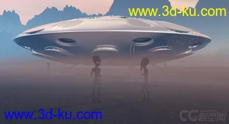 3D打印模型ufo 飞碟 不明飞行物 外星人飞船的图片