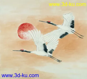 3D打印模型仙鹤的图片