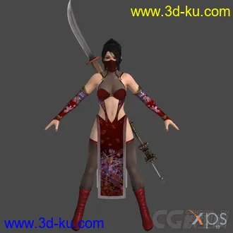 3D打印模型DOA5_LR_Momiji_Ninja的图片