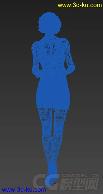 一个卷发美女模型的图片