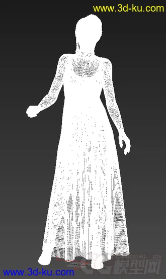 一个穿着纱裙的性感美女模型的图片