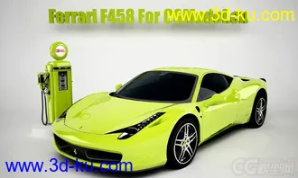 3D打印模型Ferrari F458的图片