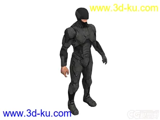 3D打印模型机械战警2014黑色版的图片