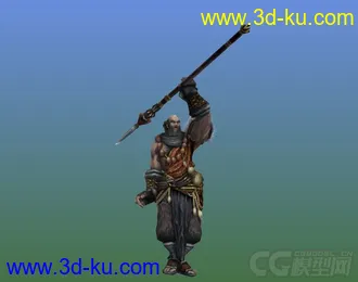斗战神模型m_hfz带动作显少林帖图的图片