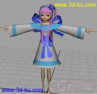 3D打印模型小女孩的图片