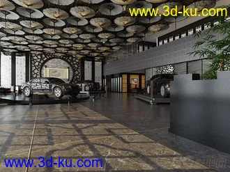 3D打印模型一个中式4S店的图片
