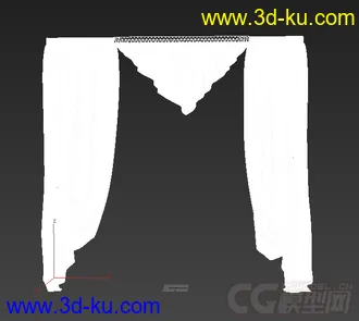 双层 窗帘模型的图片