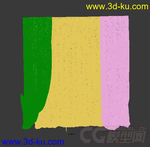 简约双层窗帘模型的图片2