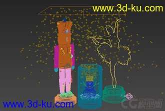 卡通人物装饰模型的图片