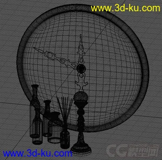 欧式 一个钟 装饰摆设模型的图片