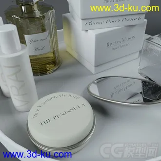 香水 化妆品 模型的图片