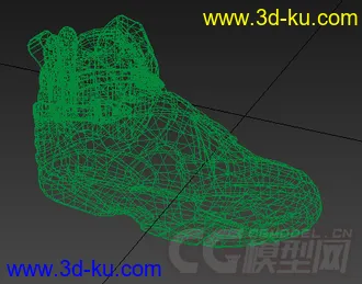 一双运动鞋模型的图片