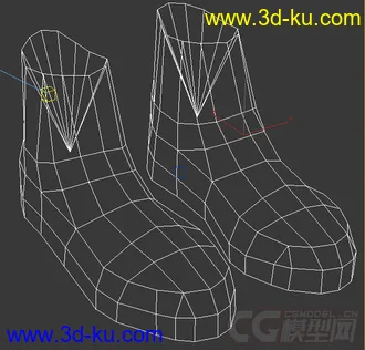 一双高邦黑色布鞋模型的图片