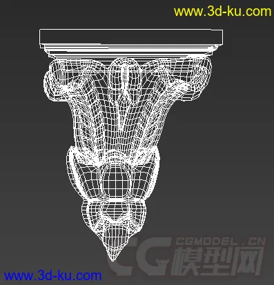 西方墙角或柱子的浮雕部件模型下载的图片2