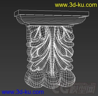 西方墙角或柱子的浮雕部件模型下载的图片