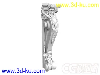 西方墙角或柱子的浮雕部件模型下载的图片