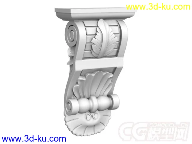 西方墙角或柱子的浮雕部件模型下载的图片1
