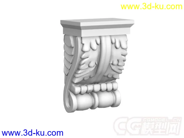 西方墙角或柱子的浮雕部件模型下载的图片1