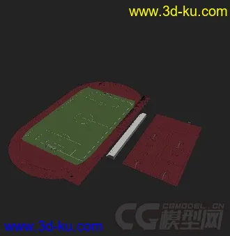 3D打印模型篮球场足球场。的图片