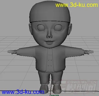 3D打印模型古代小男孩的图片