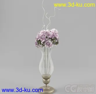 一个装饰花 植物模型的图片