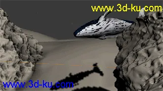 3D打印模型影视级海底鲸鱼动画的图片