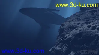 3D打印模型影视级海底鲸鱼动画的图片
